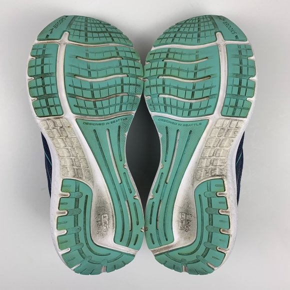 Brooks Women's Athletic Shoes - Navy and Teal - Picture 12 of 13
